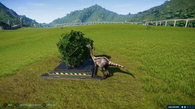 **Jurassic World Evolution: Tyrannosaurus Rex Kills Archaeornithomimus**