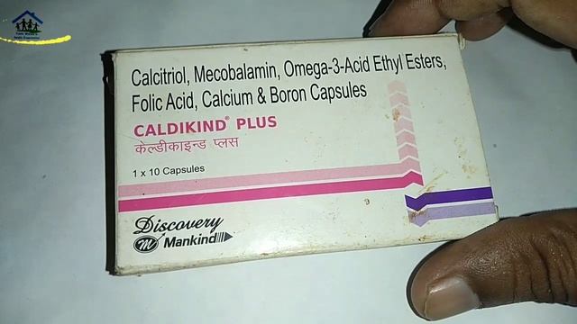 Calcitriol ,mecobalamin, omega 3 Acid Ethyl esters,folic acid, calcium,Boron capsule caldikind plus