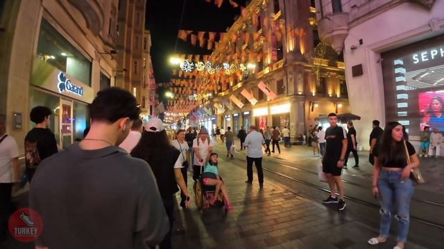 Стамбул Турция Центр города Пешеходная экскурсия Таксим 2024 ｜ Турция Пешеходная экскурсия