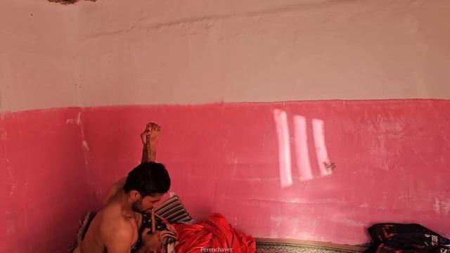 Mother-child love: Hossein bathing with the help of his mother