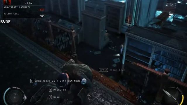 Hitman Absolution: Escape the Library Stealth Speed Run