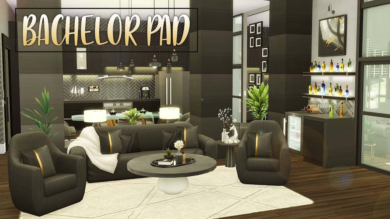 Bachelor Pad _ No CC _ The Sims 4 _ Stop Motion (360p)