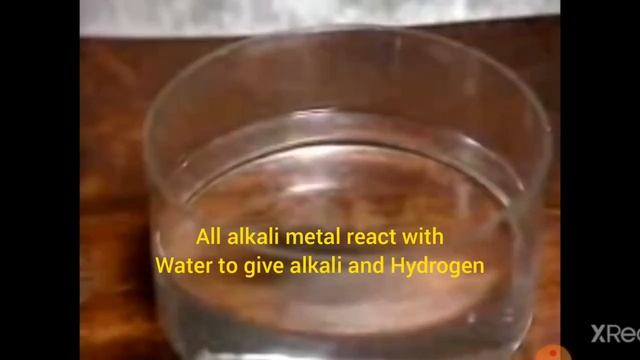 Reaction of Alkali metal with water l lockdown chemistry