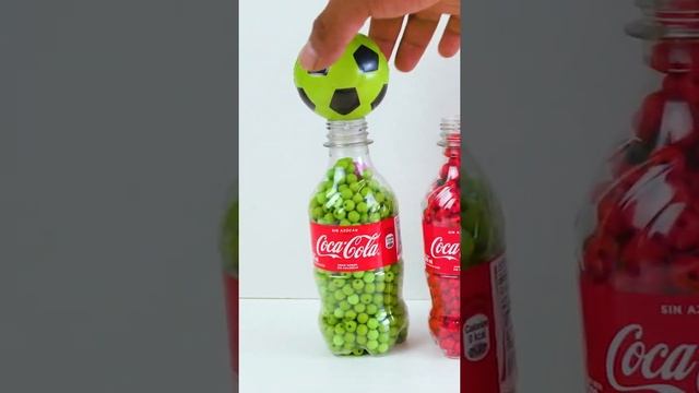 Rainbow Crazy Track - 5 Rainbow Coca Cola Beads Bottles Popsicles mixing Balls asmr