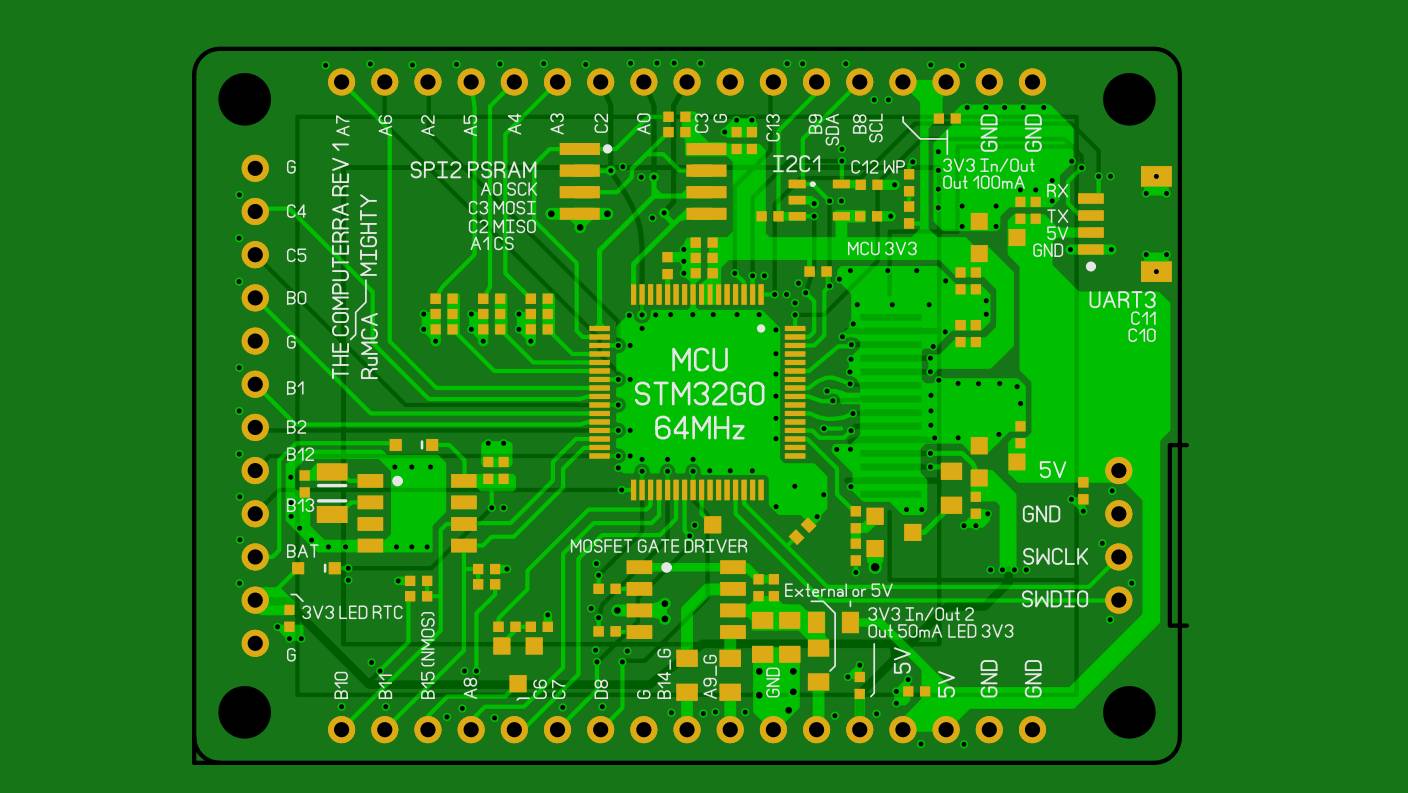 Отладочная плата STM32 с дисплеем и PSRAM готова к производству!