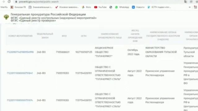 Как проверить включена ли ваша организация в план проверок