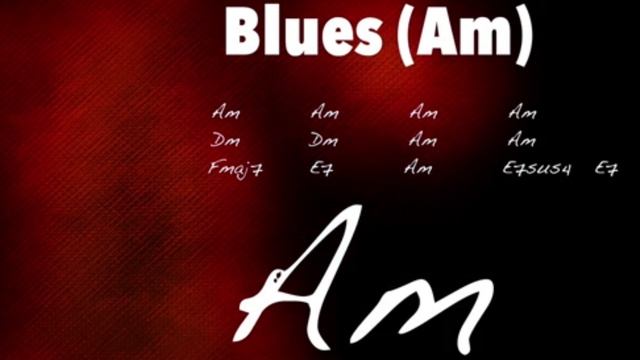 Baião Groove Jam Blues Guitar Backing Track in Am