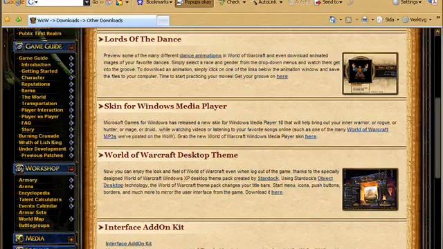Wow theme on windows