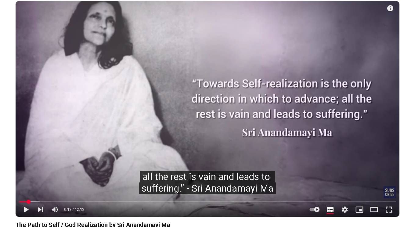 The Path to Self God Realization by Sri Anandamayi Ma