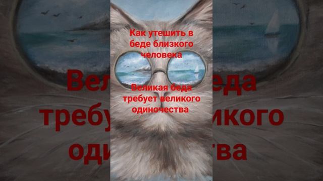 как утешить близкого человека #любовь #духовность #вера великая беда требует великого одиночества