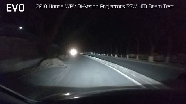 EVO Visibility : 2018 Honda WRV Bi Xenon Projectors beam Brightness Test 35Watt Fast Bright HID