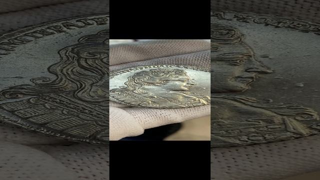 Рубль 1731 Большая голова Штемпельная UNC 2