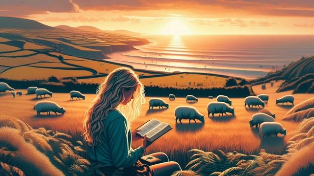 Christian Lofi для сосредоточения на кафедре. Чтение Слова Божьего в ирландских полях ️