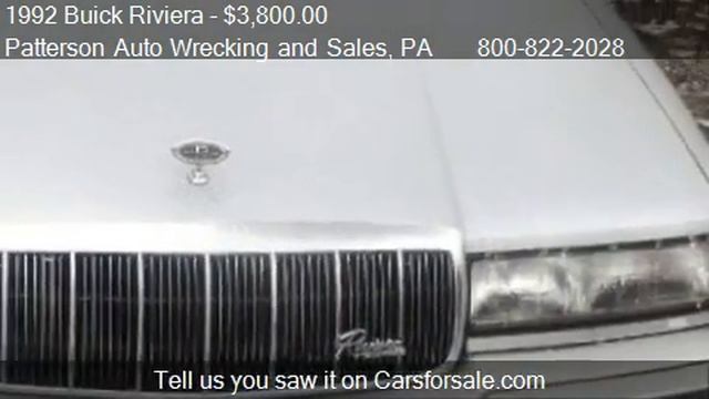 1992 Buick Riviera Coupe - for sale in Cochranton, PA 16314