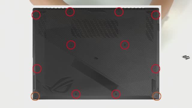 Разборка ASUS ROG GL504 (SCAR II _ Hero II)