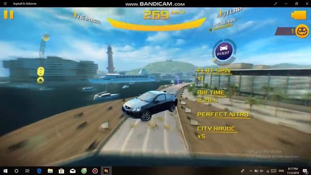 Asphalt 8 Tag racing Barcelona B-class (Nissan GTR(R35), Honda Integra Type R, DS Survolt)