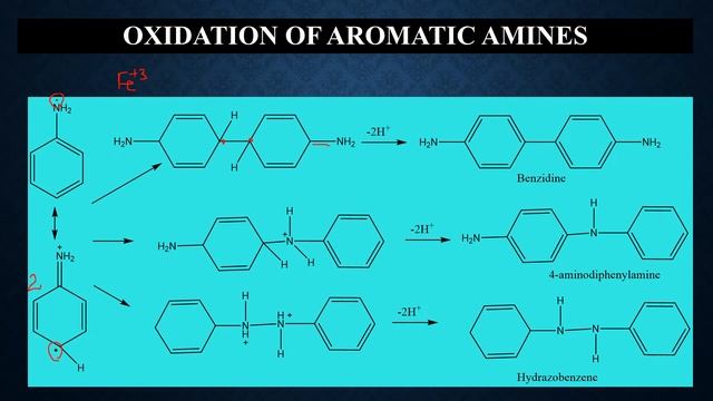 Oxidation of Aromatic Amines and Nitro compounds | Oxidation of Nitrogen containing compounds II