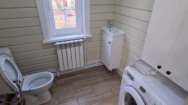Отопление в доме из бруса. Открытый монтаж на полипропилене.
