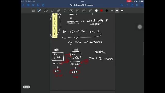 SPM KSSM Chemistry Form 4 Chapter 4 (Part 2: Group 18 Elements)
