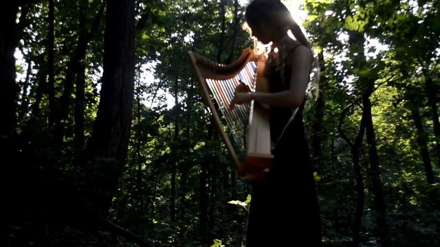 Vollmond, In Extremo harp melody. Celtic harp