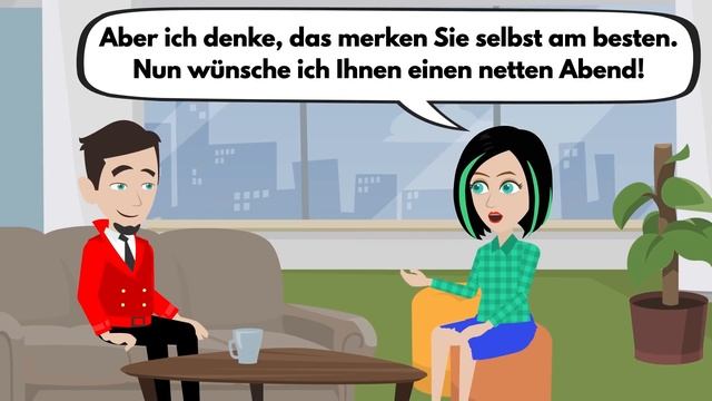 Deutsch lernen mit Dialogen | Gastfreundschaft  - Wie soll ich das machen?
