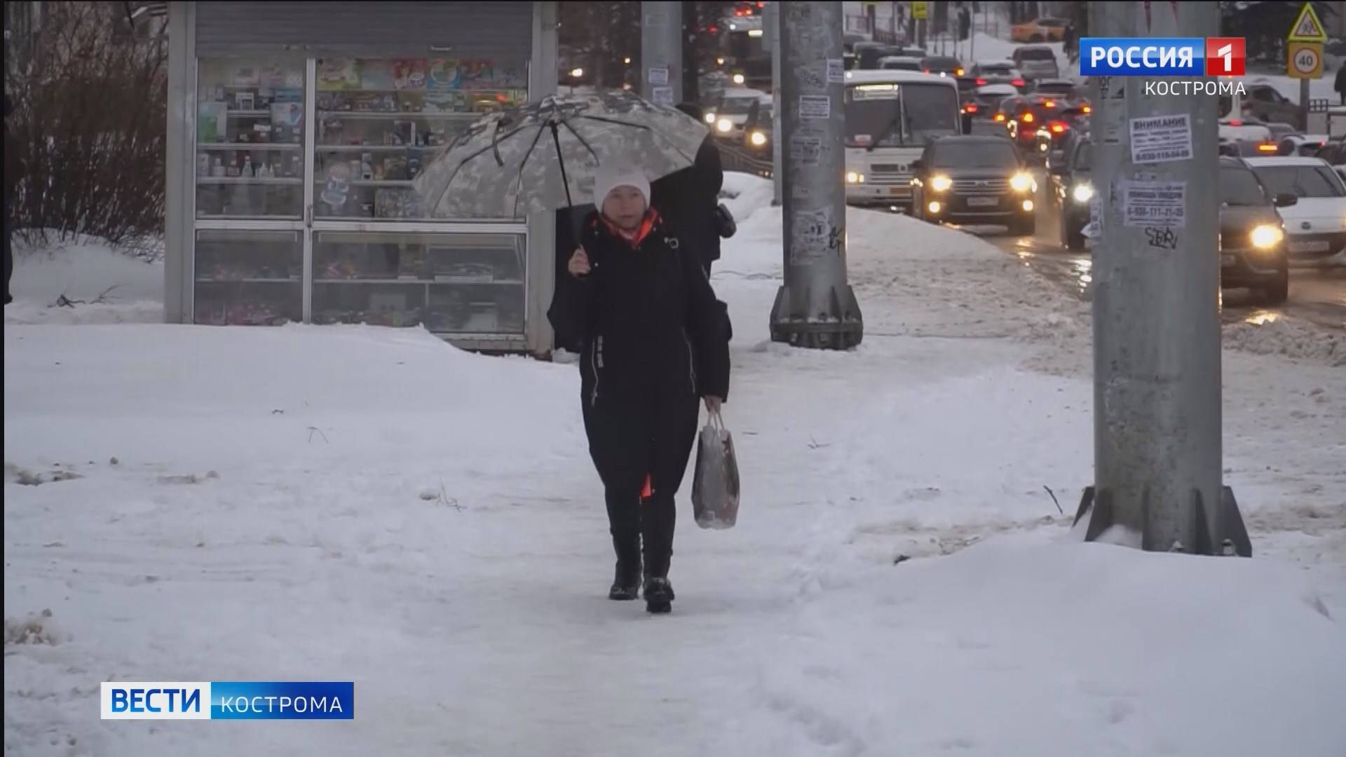 Новогодняя погода в Костроме капризничала неоднократно