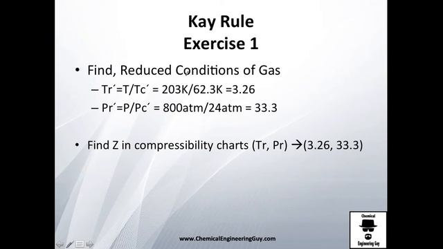 Kay Rule Exercises for Real Gas Mixtures // Thermodynamics - Class 92