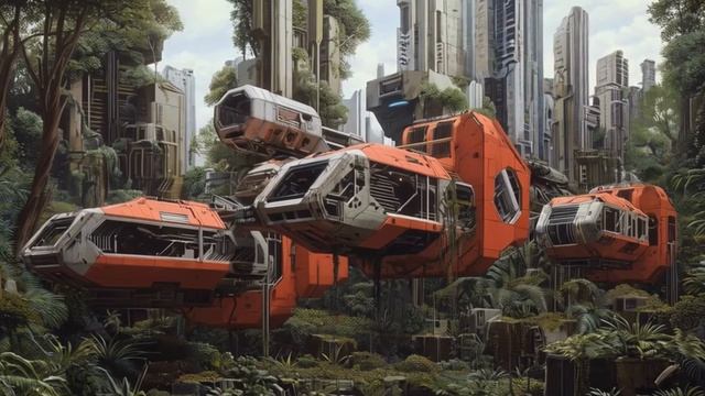 Stunning Futuristic Worlds: Syd Mead-Inspired AI Sci-Fi Art Landscapes | MidJourney & Hailuo AI