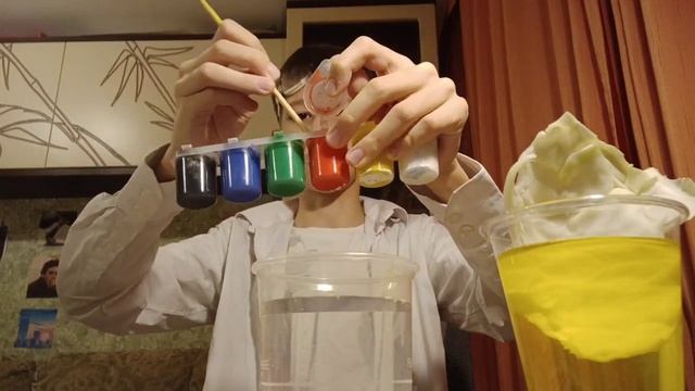 Перекрасили лист цветной капусты при помощи воды 🤫