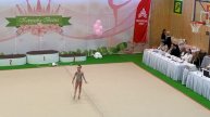 Удивительные выступления с обручем гимнастки Виктории Быковой на соревнованиях "Королева Весна".