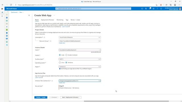 067Deploying to Azure Web App