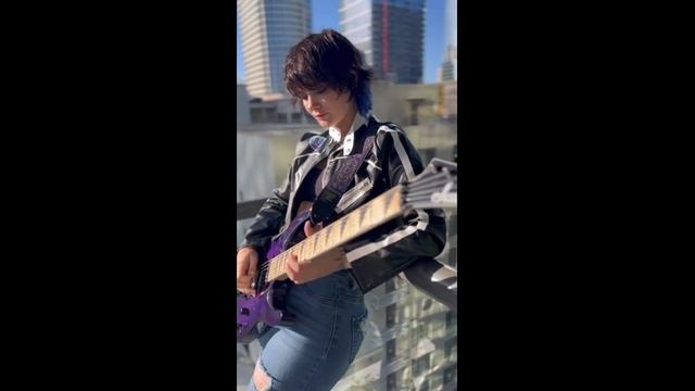 Guitar Girl on the Roof #guitar