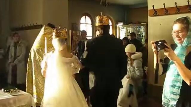 НАШЕ ВЕНЧАНИЕ! (часть 3, пос. Сосновка, храм Николая Чудотворца, 22.01.2012 г.)