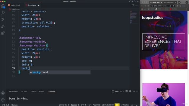 007 Hamburger Button & Animation