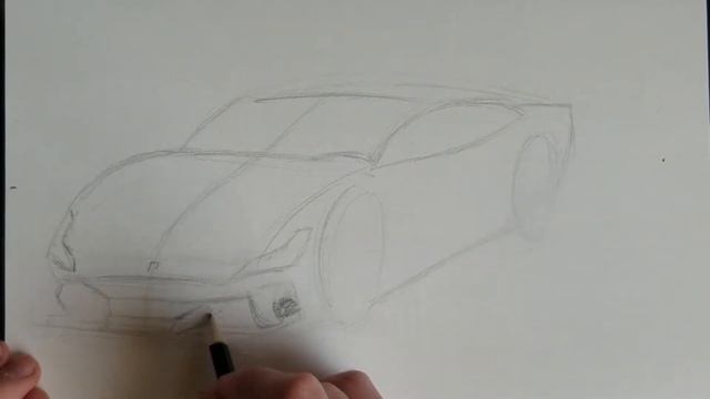 How to draw the ferrari F8 tributo using only pencils