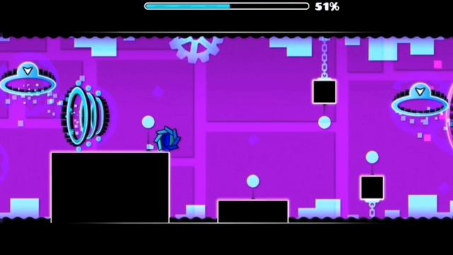 Прошёл уровень theory of ewerythink в geometry Dash (снова)