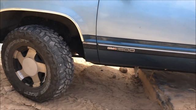 Rock crawling in my 1992 GMC Sierra full size truck