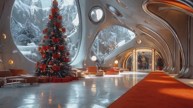 Sci-Fi ИИ Микрофильм - JAZZ Новый год 2025 в стиле 1960-х