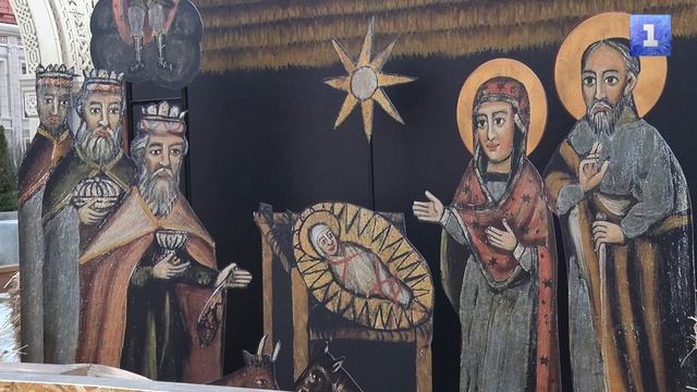 Рождественский вертеп с живыми овечками появился в Новом Херсонесе