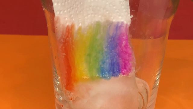 🌈 Радуга в стакане. Опыт для детей.