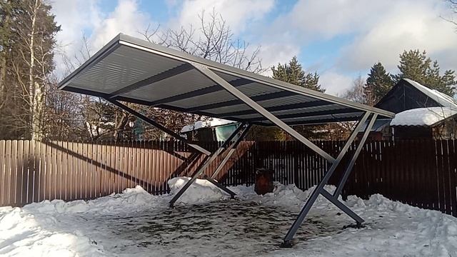 Консольный навес 6х4. артель Сварга.