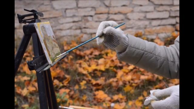 Этюд в Изборске.Атмосфера места.Авторская живопись