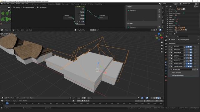 Geometry Node Assets Build Roof Nodes