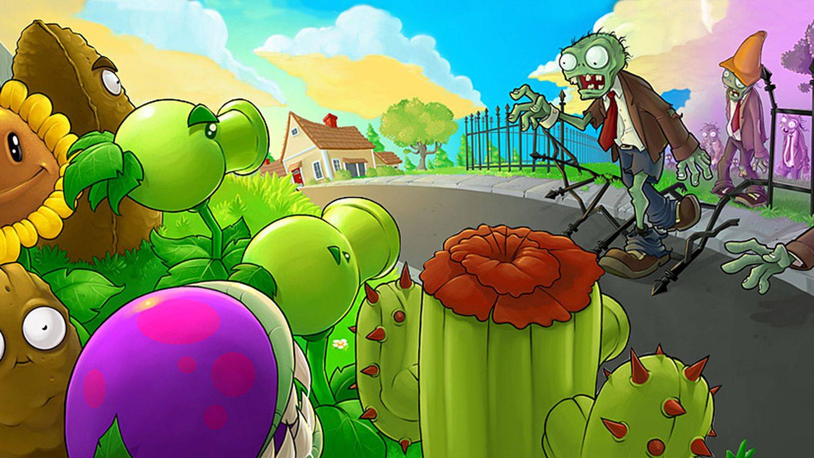 pvz gameplay 1 lvl на Русском