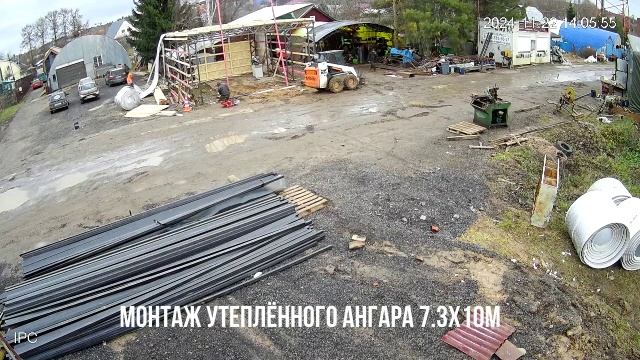 Монтаж  ангара 7х10. артель Сварга