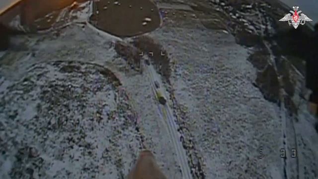 Уничтожение пикапа ВСУ FPV-дроном