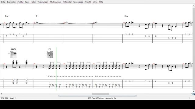 Paul MCCartneey    - Live and DFie    - Tabs