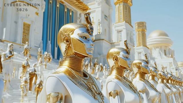 Nobles of the White Palace - Ancient Egyptian Style - AI ANIMATED SCI-FI