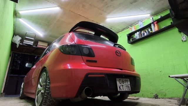 Mazda 3 bk exhaust system GP sport + popcorn 🍿 огненный выхлоп 🔥