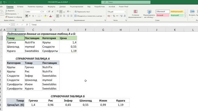 92_XLOOKUP aka ПРОСМОТРX – Эволюция ВПР